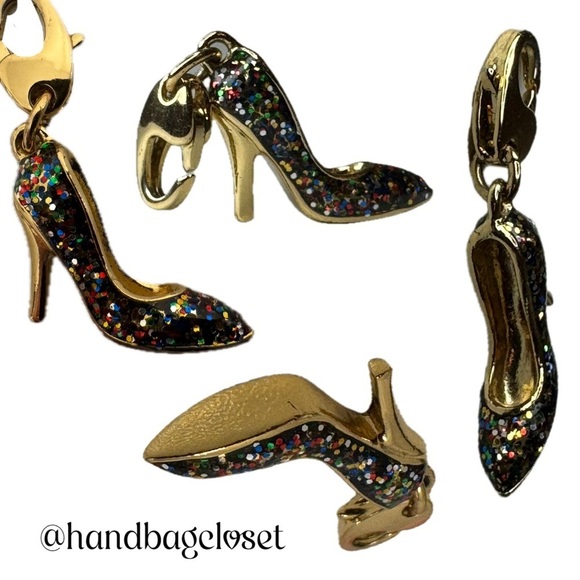 KATE SPADE Glitter High Heal Shoes CHARM (No Bracelet) - Picture 3 of 5